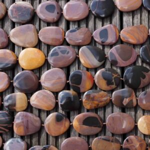 Mexican Picture Jasper 23-33mm freeform beads (ETB00503) Mexican Picture Jasper 23-33mm freeform beads (ETB00503)