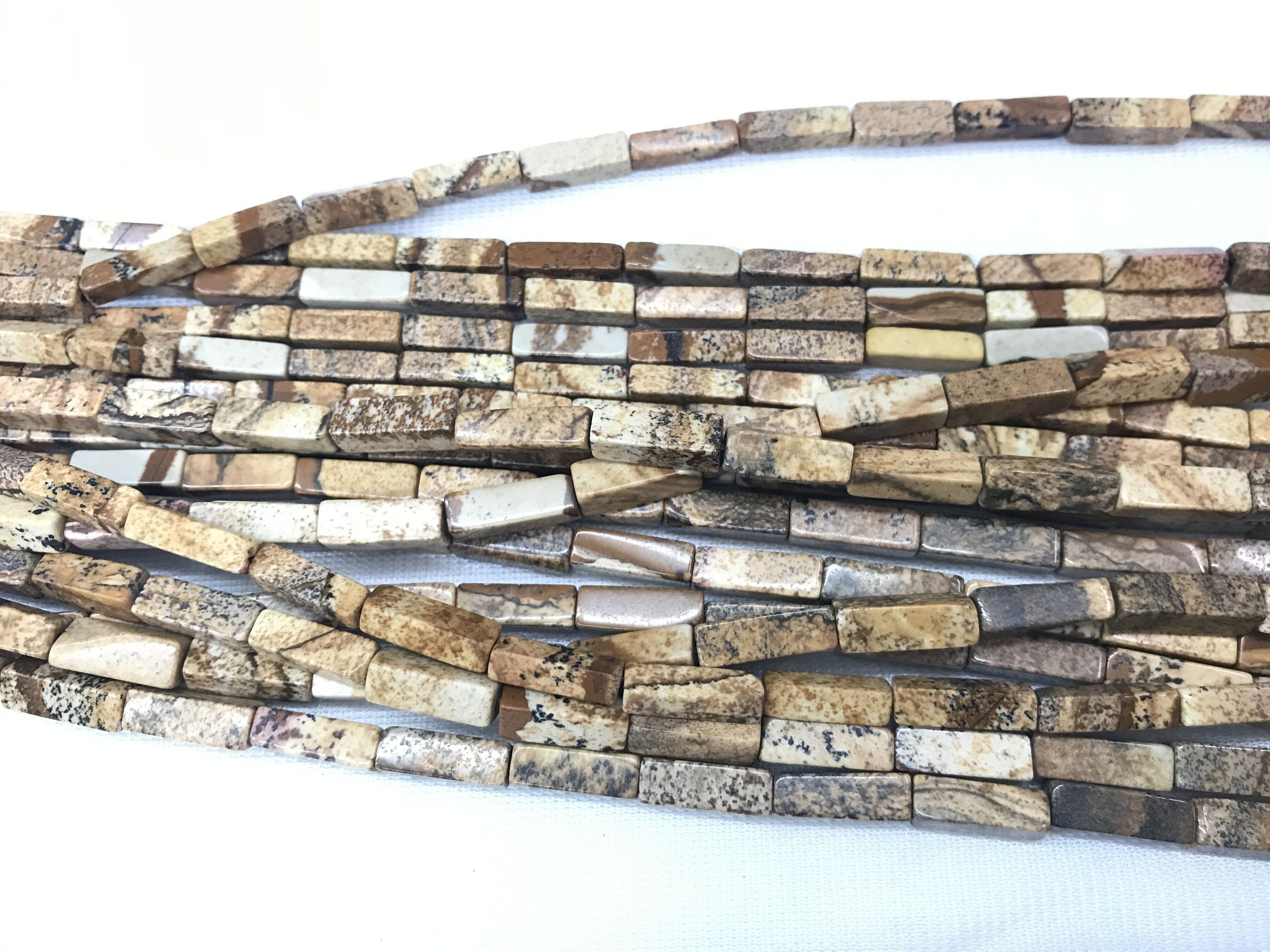 Natural Picture Jasper 4x13mm Cuboid Brown Landscape Gemstone Loose Tube Beads 15 Inch Jewelry Supply Bracelet Necklace Material Support Natural Picture Jasper 4x13mm Cuboid Brown Landscape Gemstone Loose Tube Beads 15 Inch Jewelry Supply Bracelet Necklace Material Support