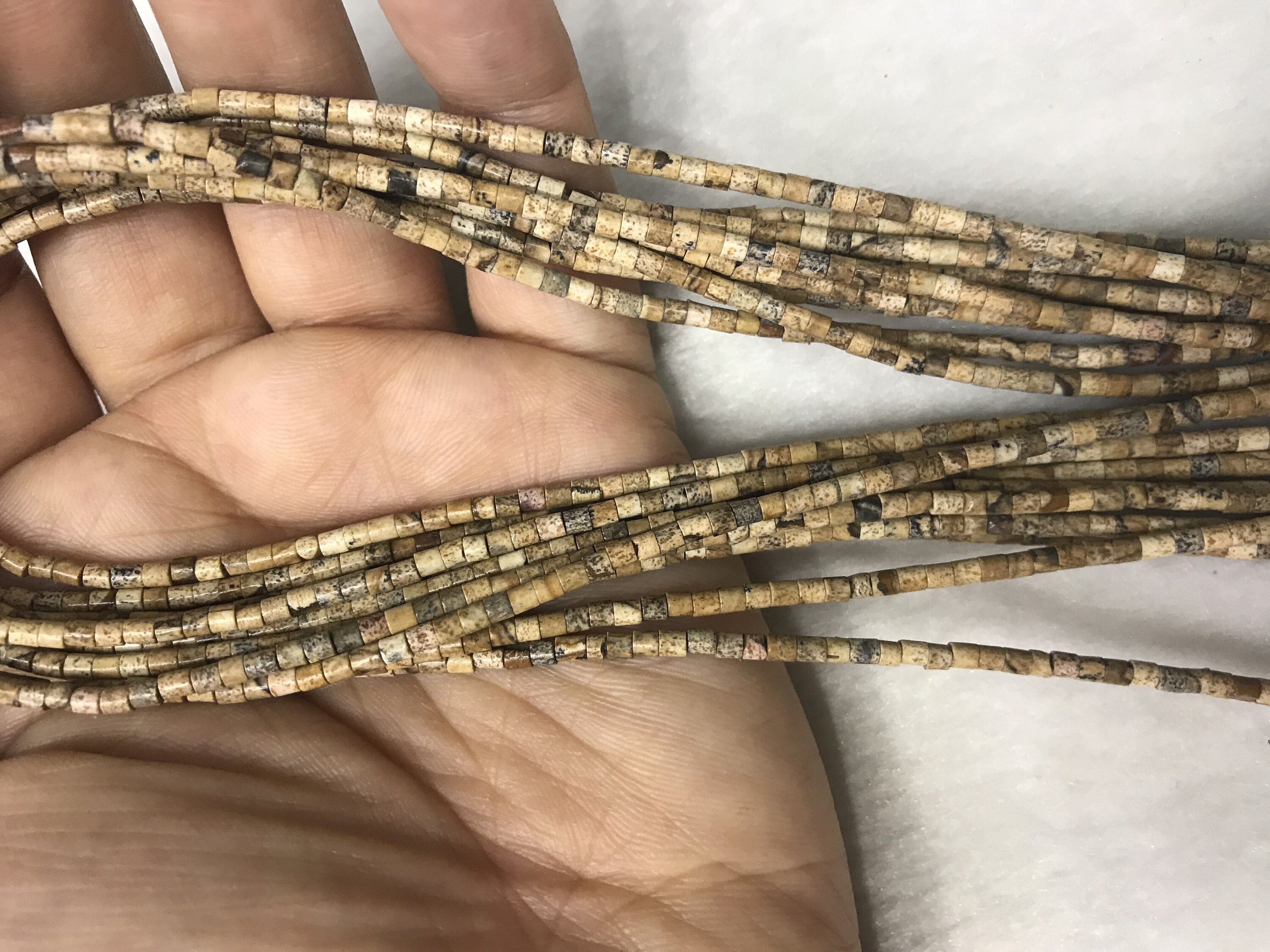 Natural Picture Jasper 2-2.5mm Column Brown Landscape Gemstone Loose Tube Beads 15 Inch Jewelry Supply Bracelet Necklace Material Support Natural Picture Jasper 2-2.5mm Column Brown Landscape Gemstone Loose Tube Beads 15 Inch Jewelry Supply Bracelet Necklace Material Support
