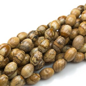 Natural Picture Jasper- Barrel Shape-3 Sizes- Special Shape- Full Strand- 16 Inches Gemstone Beads Natural Picture Jasper- Barrel Shape-3 Sizes- Special Shape- Full Strand- 16 Inches Gemstone Beads