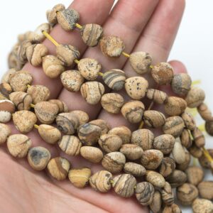 Natural Picture Jasper Beads Matte Beads - Heart Shaped 10mm - 1 Strand ~15.5" - Special Exclusive Item Gemstone Beads Natural Picture Jasper Beads Matte Beads - Heart Shaped 10mm - 1 Strand ~15.5" - Special Exclusive Item Gemstone Beads