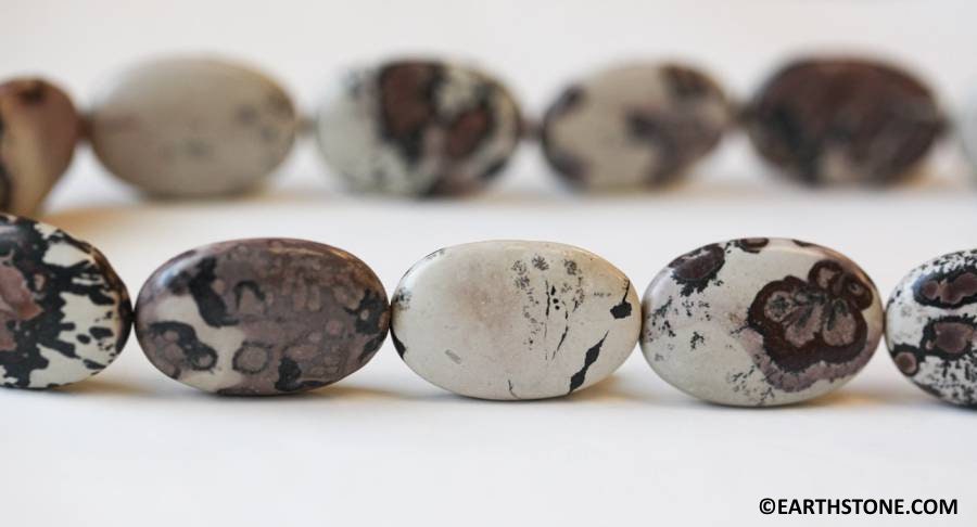 Red Picture Jasper 20x30mm Flat Oval Beads 15.5" Strand Size Varies Red Picture Jasper 20x30mm Flat Oval Beads 15.5" Strand Size Varies