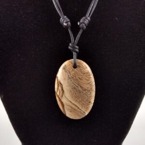 Picture Jasper Pendant Adjustable Leather Necklace Handmade By Chris Hay