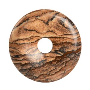 g2972.7 50mm Picture jasper donut focal pendant bead g2972.7 50mm Picture jasper donut focal pendant bead