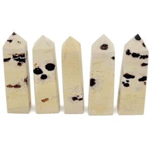 Picture Jasper Obelisk Tower Stone - Gemstone Tower - Meditation Gemstone - Crystal Gifts - Home Crystal Decor - Tw1144