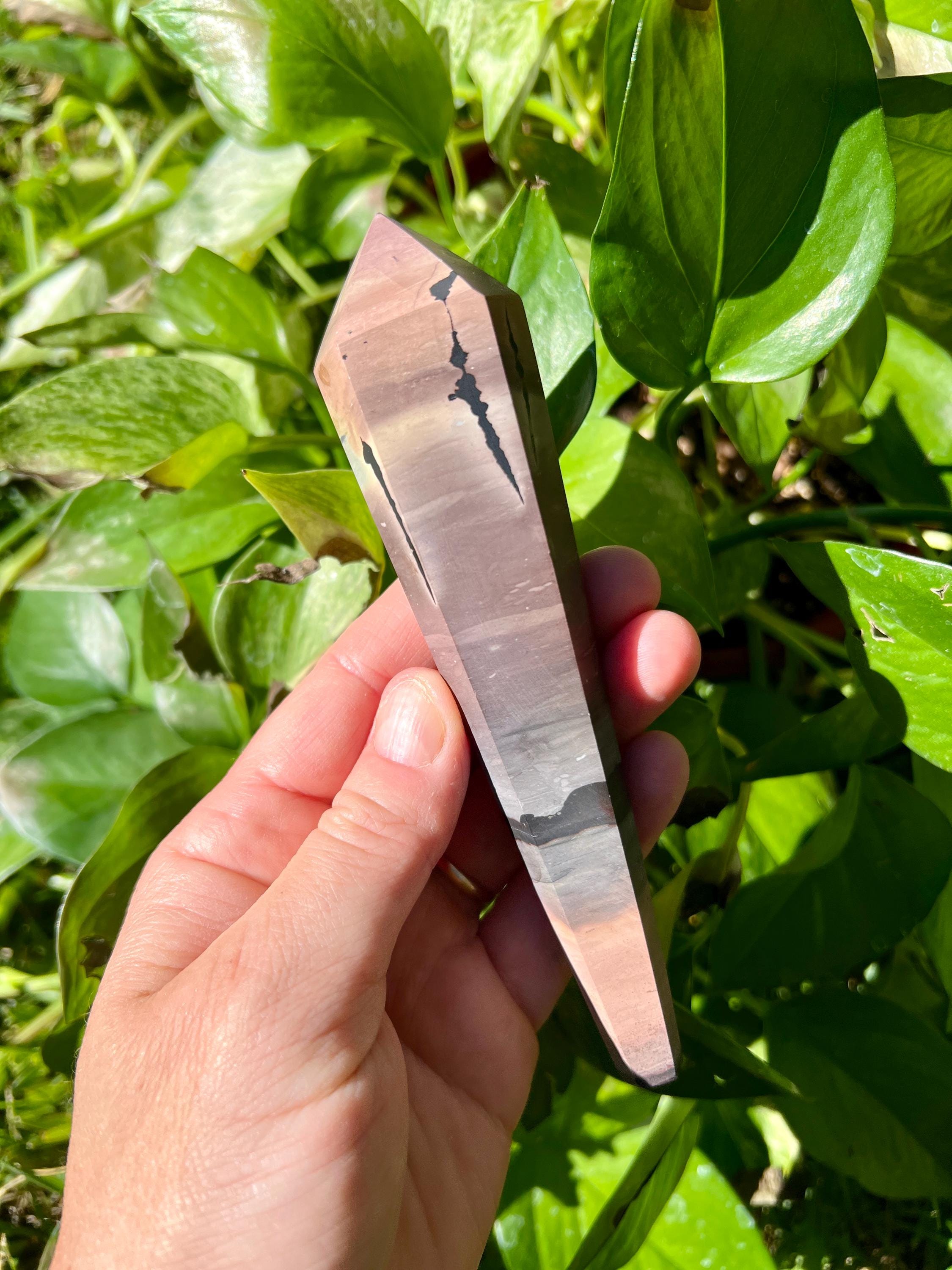 Picture Jasper Point Wand | Dendritic Jasper Picture Jasper Point Wand | Dendritic Jasper