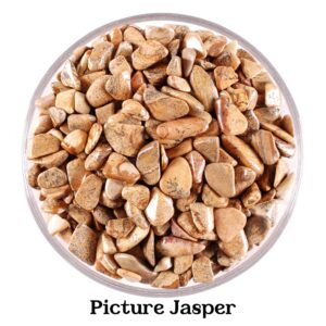 Picture Jasper Chip Stones, Natural Landscape Crystal, Altar Ritual Jar Fillers