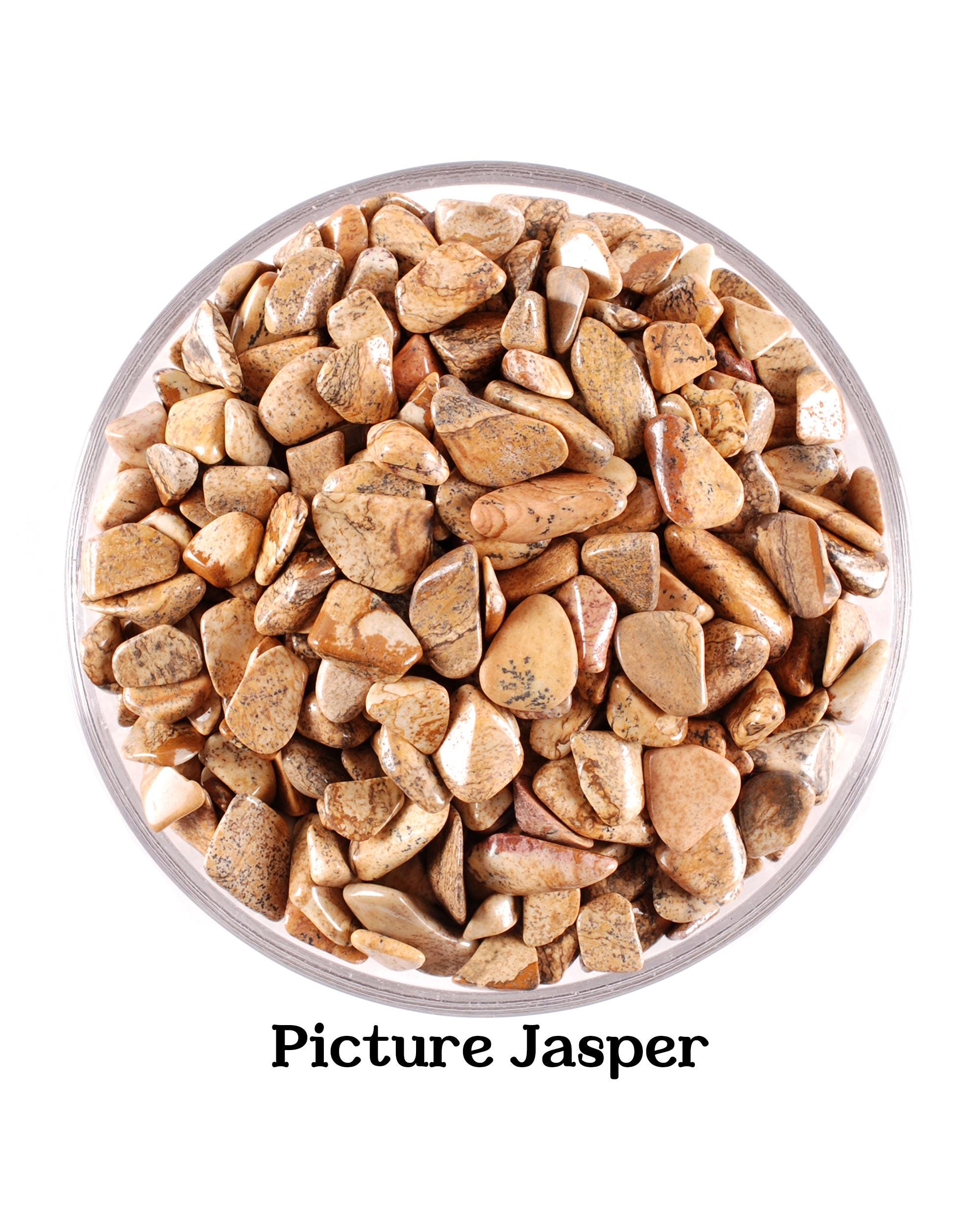 Picture Jasper Chip Stones, Natural Landscape Crystal, Altar Ritual Jar Fillers