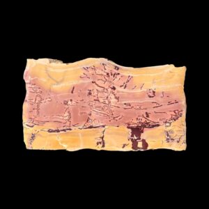 Natural Raw Cut Picture Jasper Slab Gemstone Metaphysical Healing Lapidary 11oz 6x.5x3.5 (RTS034)