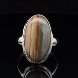 Sterling Silver Wildhorse Picture Jasper Ring Size 11 Sterling Silver Wildhorse Picture Jasper Ring Size 11