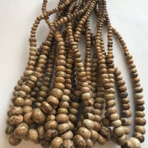 picture jasper 5x3-14x10mm graduated rondelle gemstone beads--15.5" picture jasper 5x3-14x10mm graduated rondelle gemstone beads--15.5"