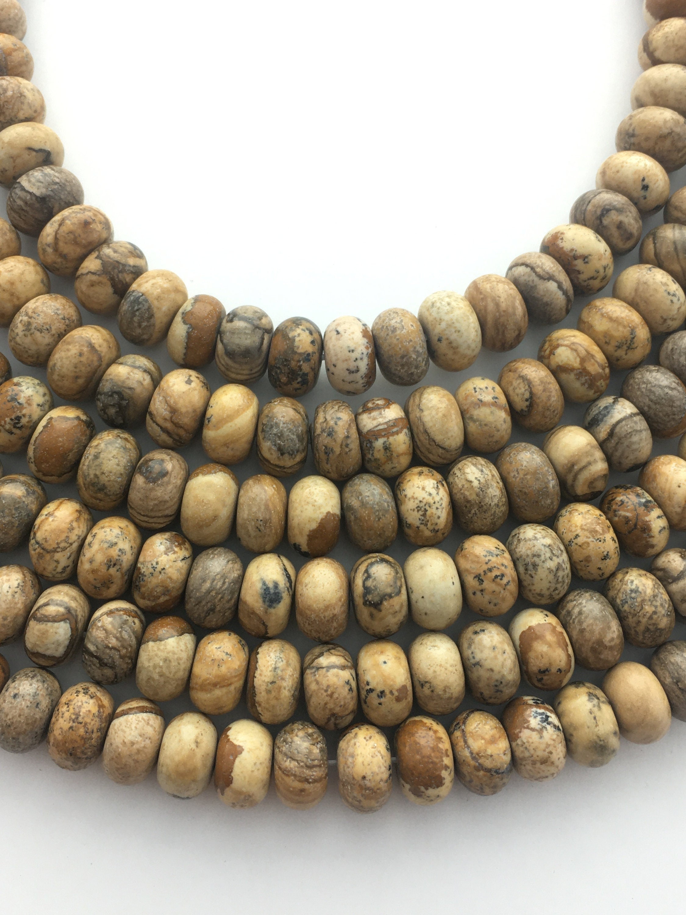 5x8mm Rondelle Picture Jasper Gemstone Beads. 15 Inch Strand Of Rondelle Beads,, About 72 Beads Per Strand. 5x8mm Rondelle Picture Jasper Gemstone Beads. 15 Inch Strand Of Rondelle Beads,, About 72 Beads Per Strand.