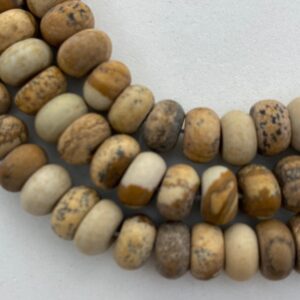5x8mm Rondelle Matte Picture Jasper Gemstone Beads. 15 Inch Strand Of Rondelle Beads, About 78 Beads Per Strand. 5x8mm Rondelle Matte Picture Jasper Gemstone Beads. 15 Inch Strand Of Rondelle Beads, About 78 Beads Per Strand.