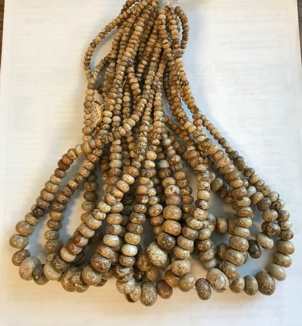Natural Picture Jasper 5x3mm-14x10mm Graduated Rondelle Gemstone Bead 15.5 Inch Strand