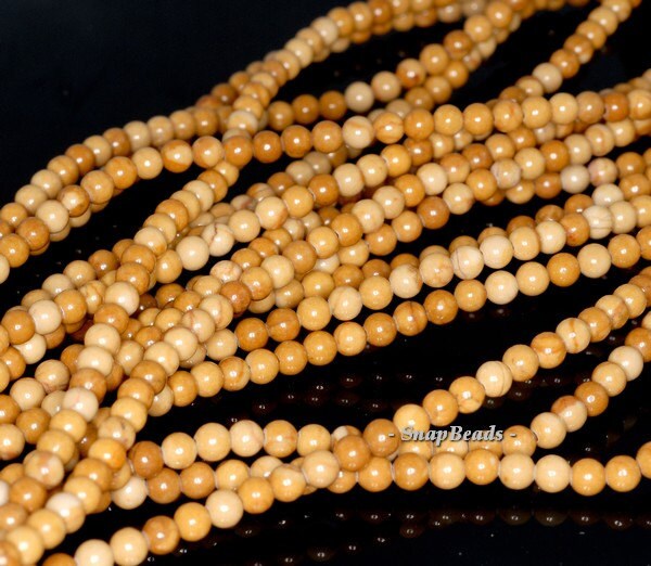4mm Sahara Dunes Brown Picture Jasper Gemstone Round 4mm Loose Beads 15.5 Inch Full Strand (90114581-246)