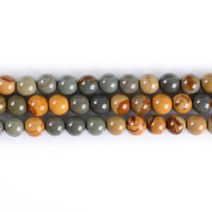 6mm315 Owyhee Picture Jasper Round Ball Loose Gemstone Beads 16" 6mm315 Owyhee Picture Jasper Round Ball Loose Gemstone Beads 16"