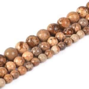 Picture Jasper Round Ball Loose Gemstone Beads 6mm 8mm 10mm Picture Jasper Round Ball Loose Gemstone Beads 6mm 8mm 10mm