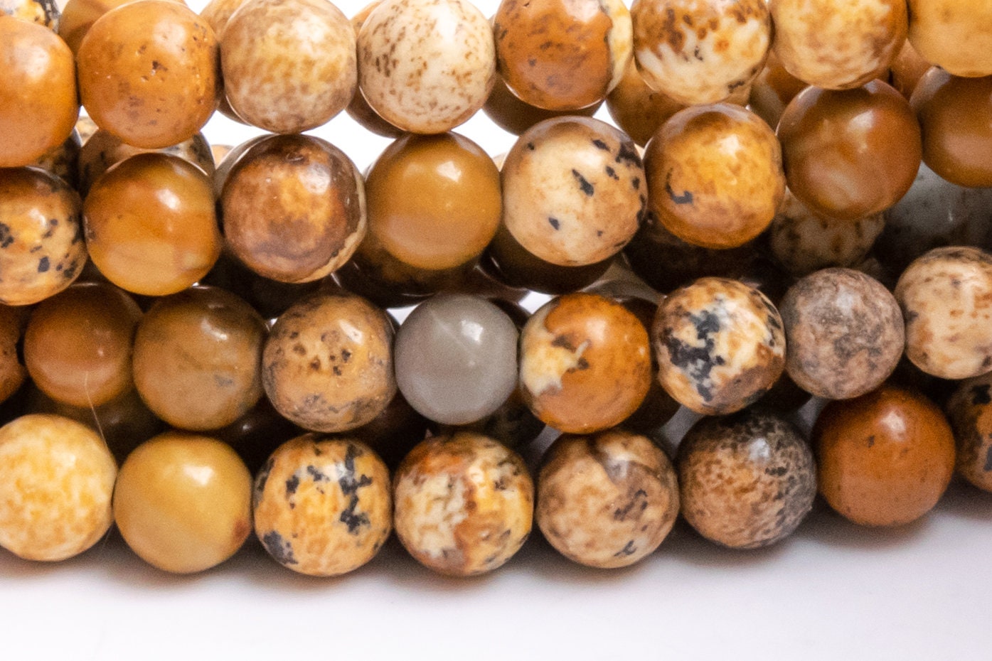 Genuine Natural Picture Jasper Gemstone Beads 4mm Brown Round Aaa Quality Loose Beads (100137) Genuine Natural Picture Jasper Gemstone Beads 4mm Brown Round Aaa Quality Loose Beads (100137)
