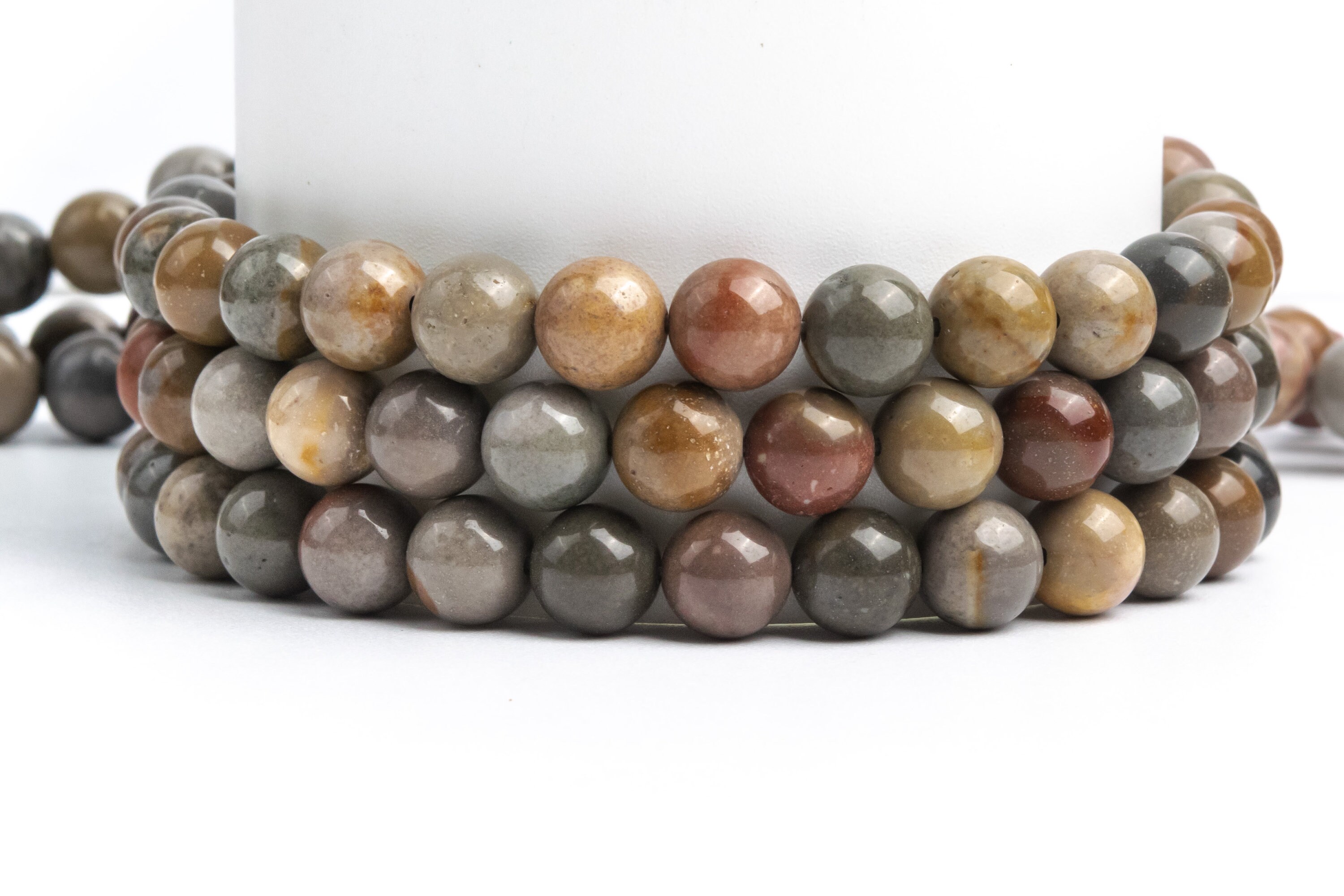 Natural Multicolor American Picture Jasper Gemstone Grade Aa Round 4mm 6mm 8mm 10mm 12mm Loose Beads