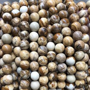 Natural Picture Jasper Smooth Round Beads,6mm 8mm 10mm 12mm Picture Gemstone Beads Wholesale Supply,one Strand 15" Natural Picture Jasper Smooth Round Beads,6mm 8mm 10mm 12mm Picture Gemstone Beads Wholesale Supply,one Strand 15"