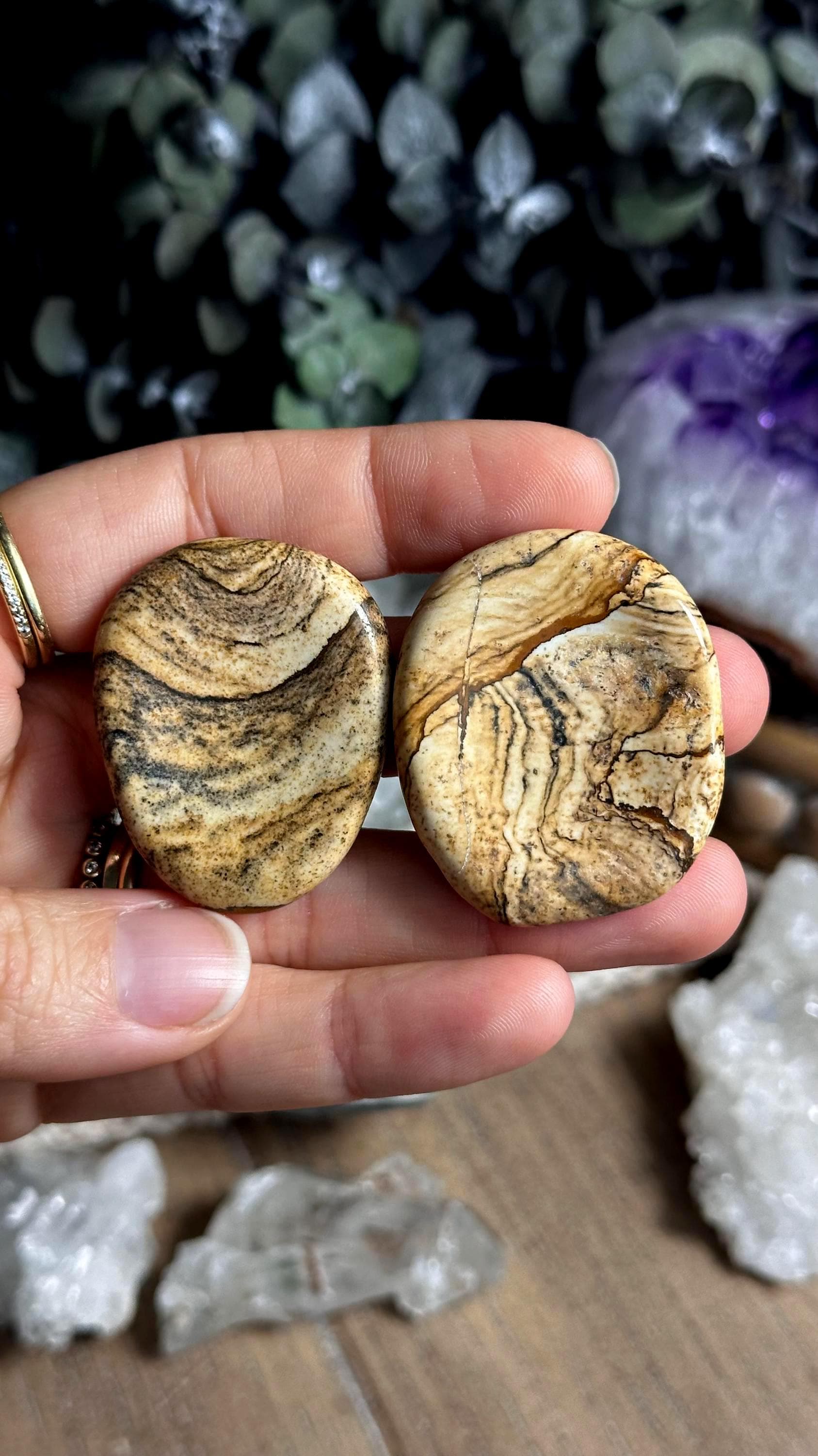 Picture Jasper Worry Stone
