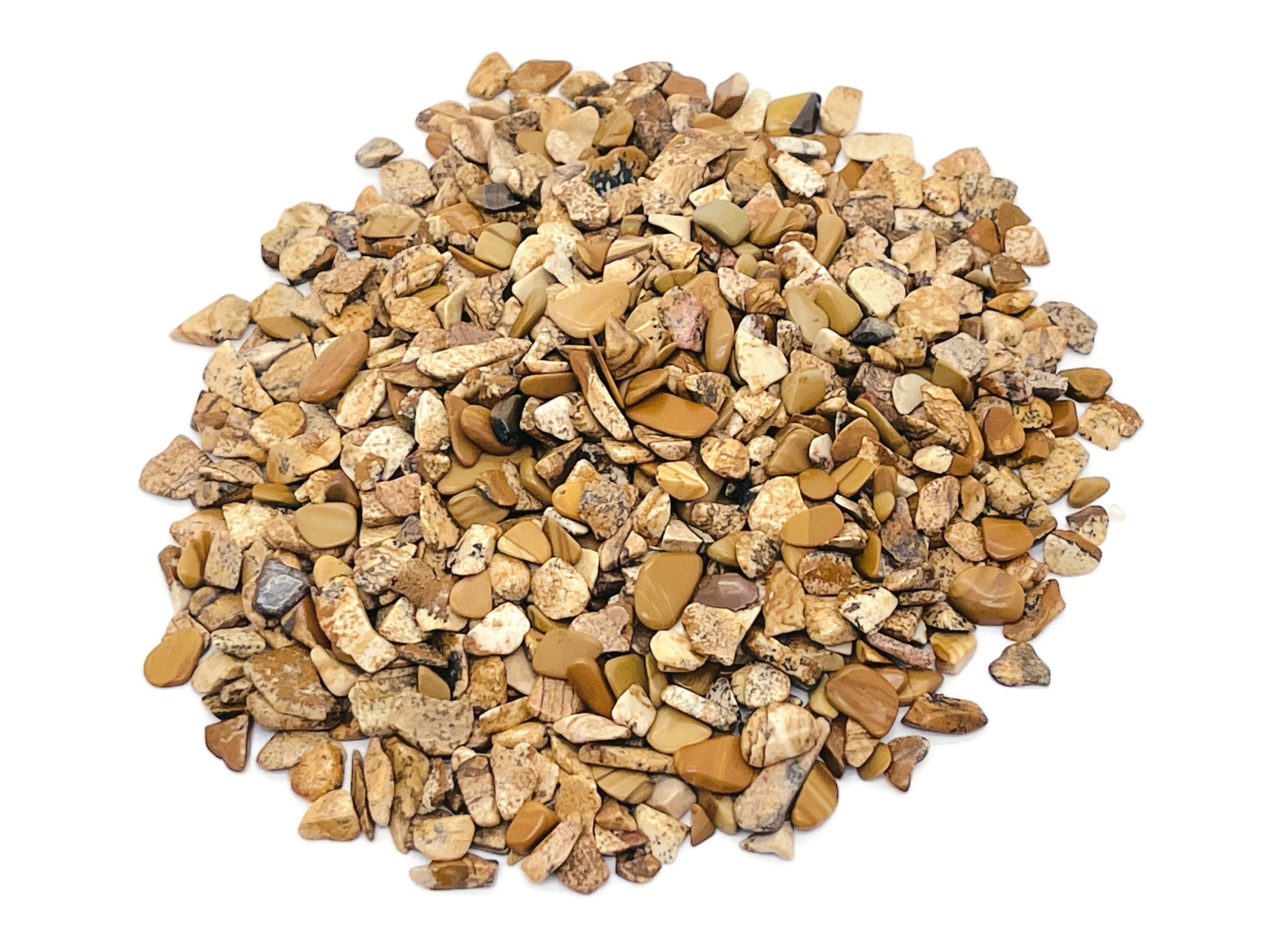 Picture Jasper Chips – Gemstone Chips – Crystal Semi Tumbled Chips - Bulk Crystal - 4-7mm - Cp1079