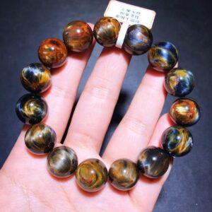14.5mm Natural Aaaaaaa Pietersite Beads Bracelet,pietersite Beaded Bracelets Supply,gift Jewelry Bracelets.