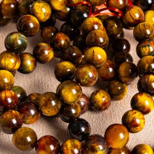Pietersite Beads 7"/7.5"/8" Bracelet Genuine Natural Round Gemstone Beads