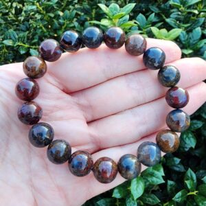 Pietersite Gemstone Beaded Bracelet, Pietersite Stretchy Bracelet, 10mm Gemstone Bracelet, Statement Bracelet, Handmade Stacking Bracelet