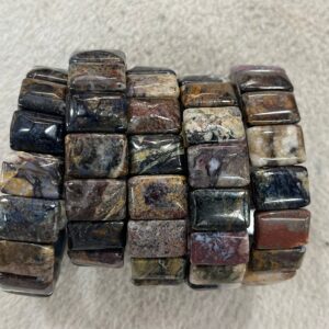 Genuine Pietersite 12x16mm Rectangle Genuine Gemstone Beads Finished Jewelry Bracelet Supply - 1piece