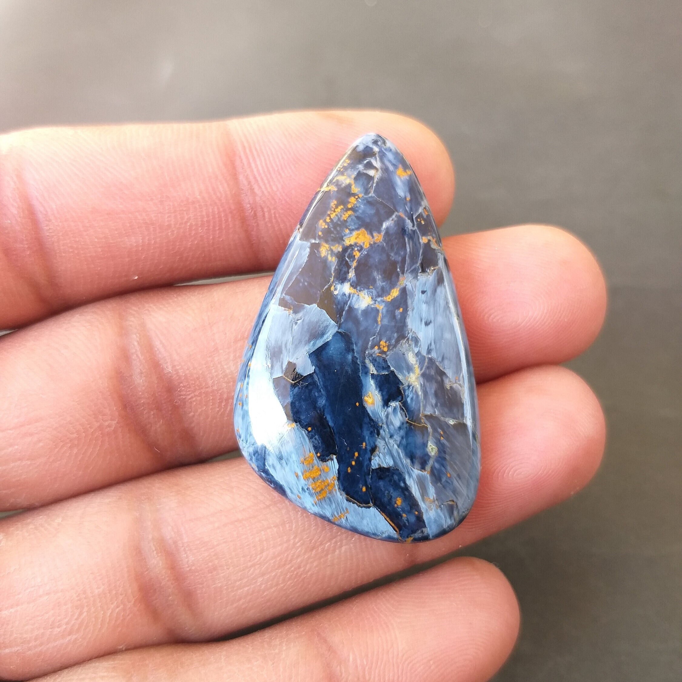 42x24x6 Mm Pietersite Stone Cabochon Gemstone Fancy Shape 36.1 Carat Pietersite Jewelry Beautiful Design Cabochon For Pendant