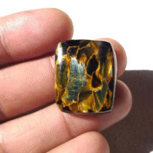 Baguette Pietersite Cabochon, Multi Shade Gemstone (25x20x7 mm) Baguette Pietersite Cabochon, Multi Shade Gemstone (25x20x7 mm)