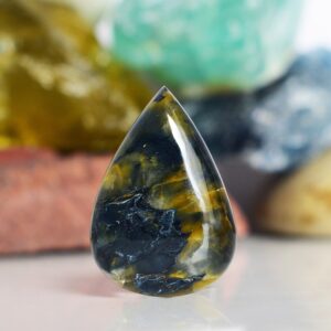 Pietersite Cabochon Gemstone 33 Carat Natural 32X22X6 MM Pear Shape Smooth Polished Loose Gemstone For Earring Pendant And Jewelry Making Pietersite Cabochon Gemstone 33 Carat Natural 32X22X6 MM Pear Shape Smooth Polished Loose Gemstone For Earring Pendant And Jewelry Making