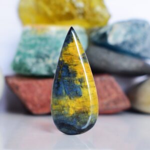 Pietersite Cabochon Gemstone 36 Carat Natural 46X20X5 MM Pear Shape Smooth Polished Loose Gemstone For Earring Pendant And Jewelry Making Pietersite Cabochon Gemstone 36 Carat Natural 46X20X5 MM Pear Shape Smooth Polished Loose Gemstone For Earring Pendant And Jewelry Making