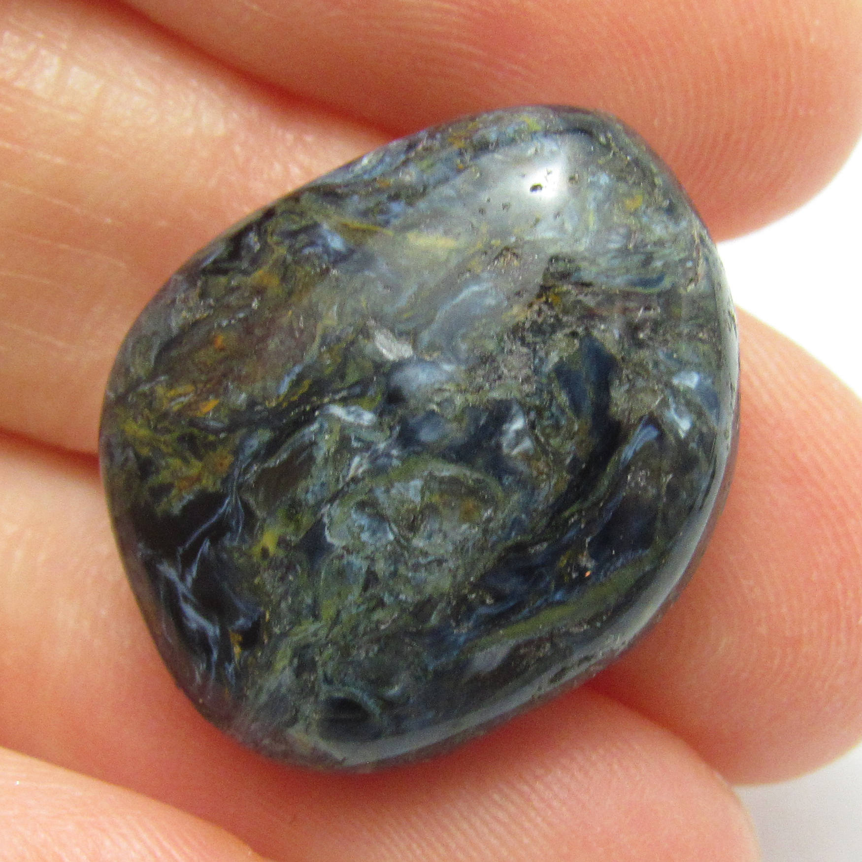 Pietersite Cabochon Handmade Lisajoy Sachs Design Vintage Designer One Of A Kind Rare Peterisite Chatoyant Blue Flash Pietersite Cabochon Handmade Lisajoy Sachs Design Vintage Designer One Of A Kind Rare Peterisite Chatoyant Blue Flash