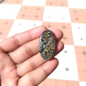 Handmade Pietersite Cabochon : Oval Shape Gemstone For Jewelry (38 Carat, 38x21x4 MM) Handmade Pietersite Cabochon : Oval Shape Gemstone For Jewelry (38 Carat, 38x21x4 MM)