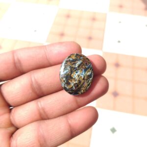 Multi Pietersite Polished Cabochon : Oval Shape Gemstone (29 Carat, 27x22x4 MM) Multi Pietersite Polished Cabochon : Oval Shape Gemstone (29 Carat, 27x22x4 MM)