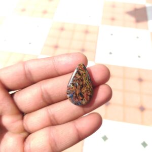 Multi Pietersite Stone Cabochon : Natural Gemstone For Jewelry (26 Carat, 30x19x5 MM) Multi Pietersite Stone Cabochon : Natural Gemstone For Jewelry (26 Carat, 30x19x5 MM)