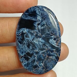 Natural Pietersite Cabochon: Hand Polished Gemstone (40x27 Mm, 44 Cts.) Natural Pietersite Cabochon: Hand Polished Gemstone (40x27 Mm, 44 Cts.)