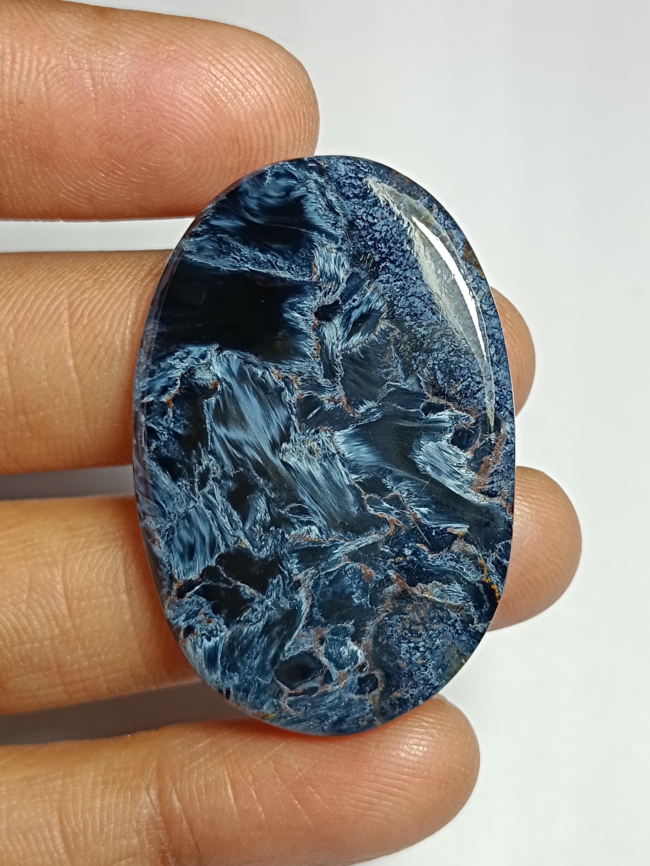 Natural Pietersite Cabochon: Hand Polished Gemstone (40x27 Mm, 44 Cts.)