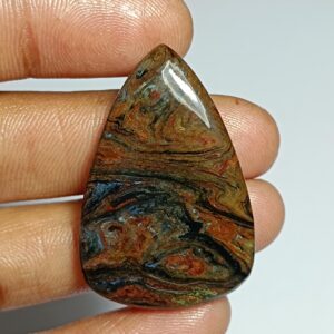 Natural Pietersite Cabochon: Handmade Polished Gemstone 46cts. (39x26 Mm) Natural Pietersite Cabochon: Handmade Polished Gemstone 46cts. (39x26 Mm)