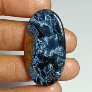 Natural Pietersite Cabochon: Handmade Polished Gemstone 32cts. (38x21 Mm) Natural Pietersite Cabochon: Handmade Polished Gemstone 32cts. (38x21 Mm)