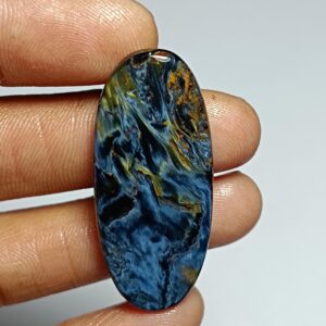 Natural Pietersite Cabochon: Handmade Polished Gemstone 30cts. (42x18 Mm) Natural Pietersite Cabochon: Handmade Polished Gemstone 30cts. (42x18 Mm)