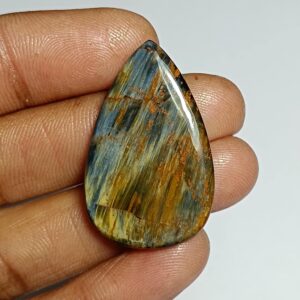 Natural Pietersite Cabochon: Handmade Polished Gemstone 26cts. (34x21 Mm) Natural Pietersite Cabochon: Handmade Polished Gemstone 26cts. (34x21 Mm)