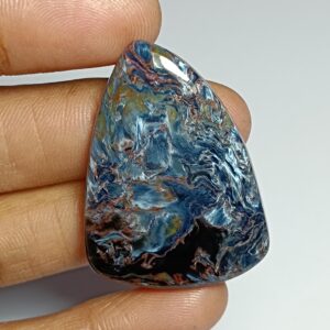 Natural Pietersite Cabochon: Handmade Polished Gemstone (39x29 Mm) Natural Pietersite Cabochon: Handmade Polished Gemstone (39x29 Mm)