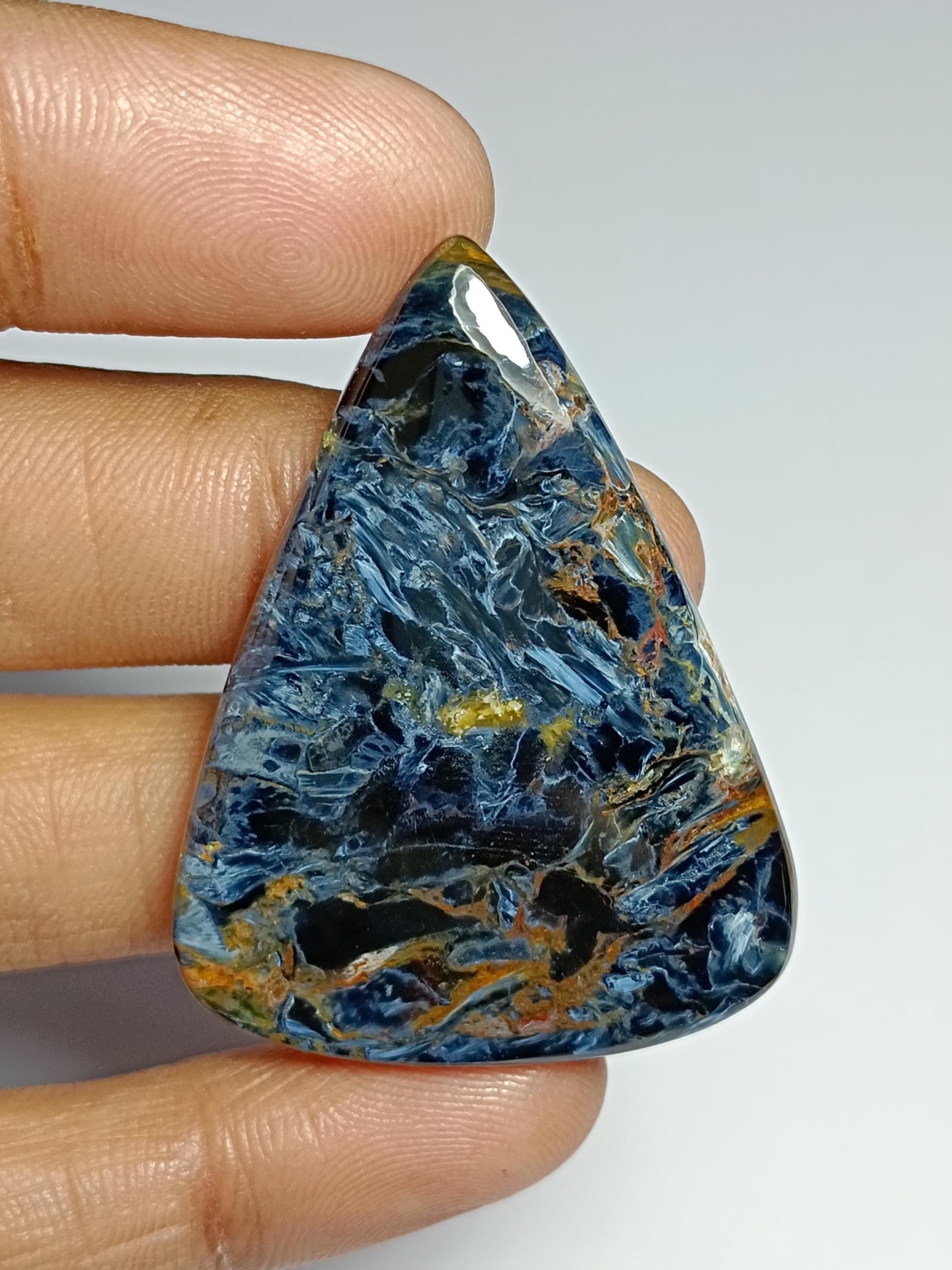 Natural Pietersite Cabochon: Handmade Polished Gemstone (44x34 Mm) Natural Pietersite Cabochon: Handmade Polished Gemstone (44x34 Mm)