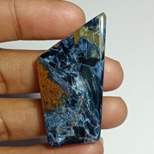 Natural Pietersite Cabochon: Handmade Polished Gemstone (45x24 Mm) Natural Pietersite Cabochon: Handmade Polished Gemstone (45x24 Mm)