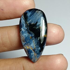 Natural Pietersite Cabochon: Handmade Polished Gemstone (31x16 Mm) Natural Pietersite Cabochon: Handmade Polished Gemstone (31x16 Mm)