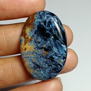 Natural Pietersite Cabochon: Handmade Polished Gemstone (33x22 Mm) Natural Pietersite Cabochon: Handmade Polished Gemstone (33x22 Mm)