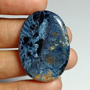 Natural Pietersite Cabochon: Handmade Polished Gemstone (35x25 Mm) Natural Pietersite Cabochon: Handmade Polished Gemstone (35x25 Mm)